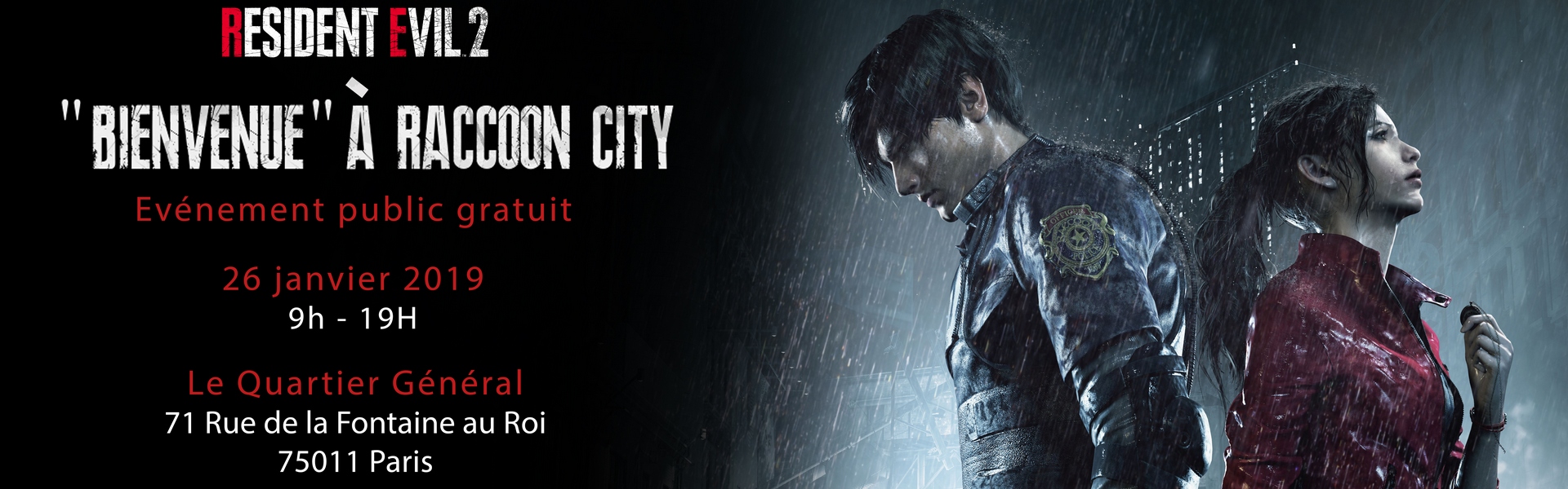 Affiche Resident Evil Bienvenue A Raccoon City RESIDENT EVIL 2 - « Bienvenue » à Raccoon City - Capcom France