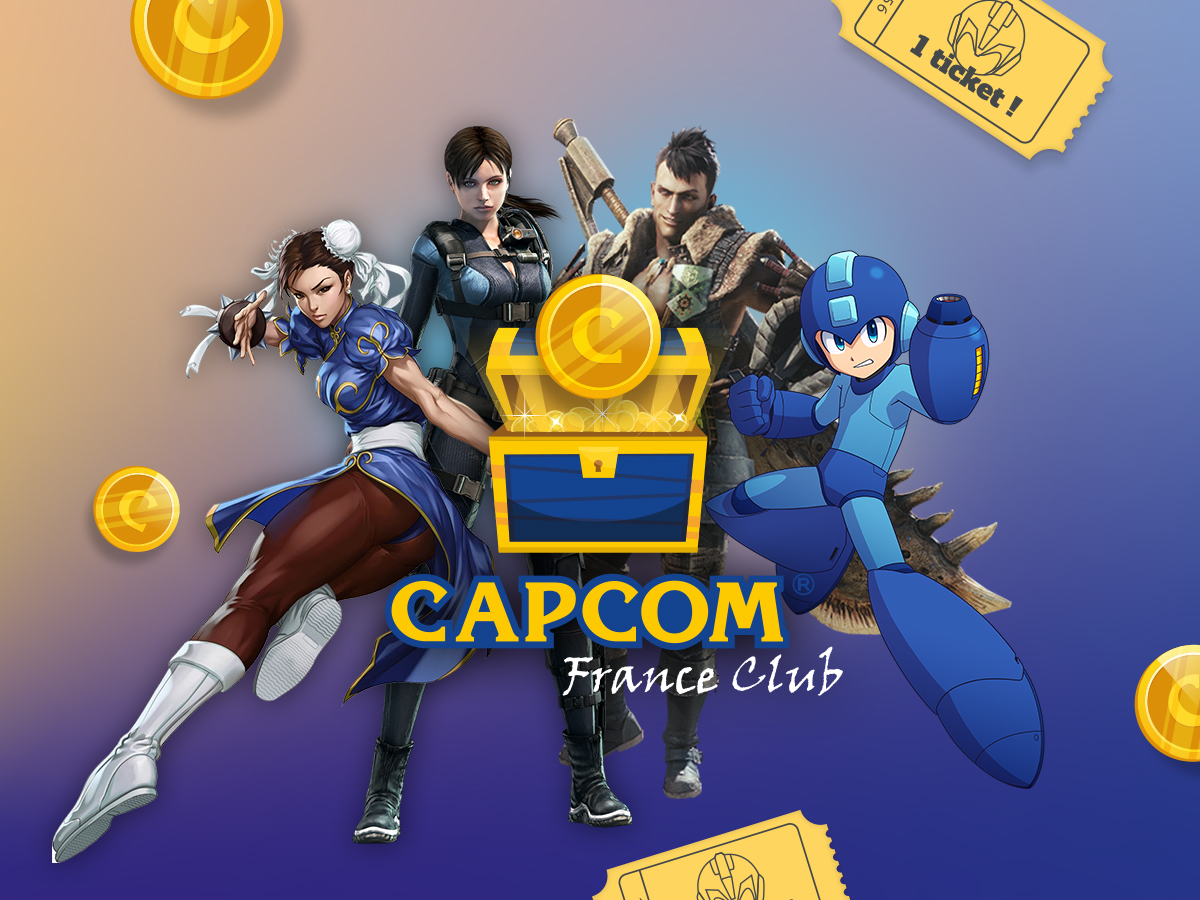 Des cadeaux à gagner tous les mois grâce au tout nouveau CAPCOM FRANCE CLUB !